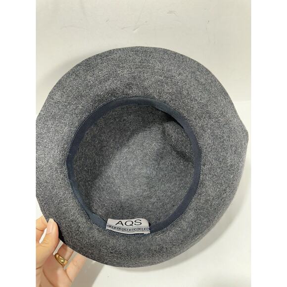 Vintage Bowler Derby Style Hat Gray Fur Felt Hat Gorgeous Luxurious‎ AQS main image 8